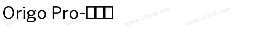 Origo Pro字体转换